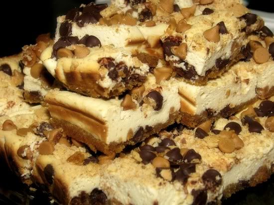 Semi-Sweet Chocolate Peanut Butter Cheesecake Bars