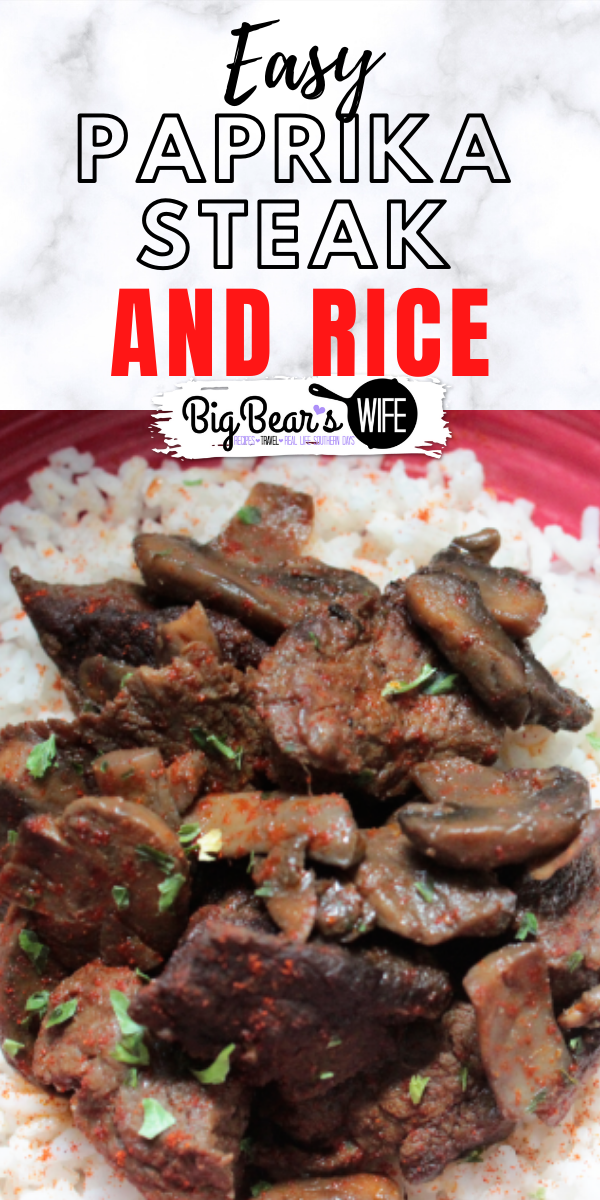 Paprika Steak and Rice via @bigbearswife
