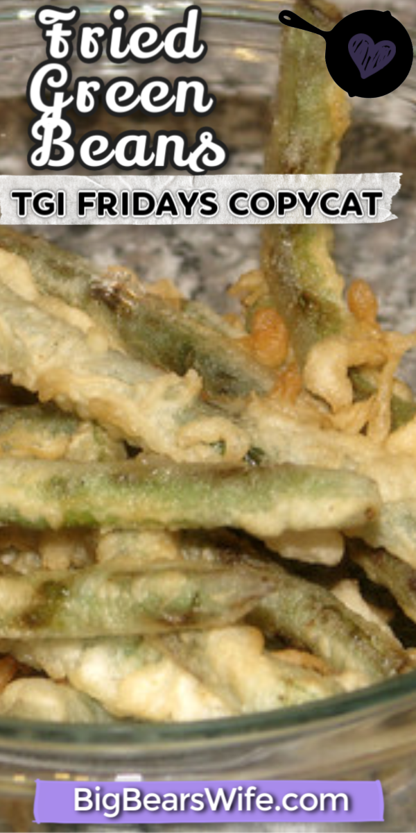 Fried Green Beans - Have you ever tried to fry green beans? These Fried Green Beans are inspired by an appetizer we use to get at TGI Fridays years ago and so good! via @bigbearswife