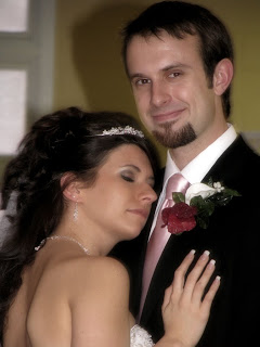 Melody and Josh at their wedding