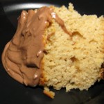 Healthy Peanut Butter Cake with Chocolate Frosting