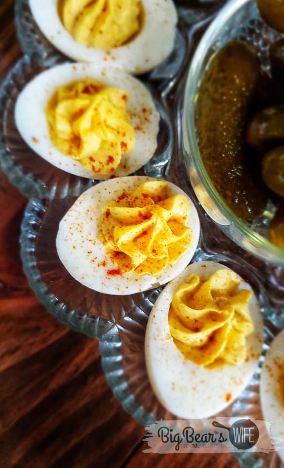 Best Southern Deviled Eggs - This recipe right here is for the Best Southern Deviled Eggs that I make for holidays! They're perfectly creamy and taste just like the Deviled Eggs grandma us to make.