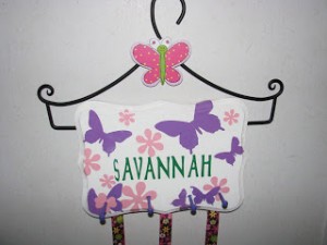 Girl Hair Clip and Bow Holder