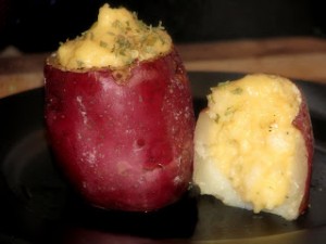 Red Mashed Potato Cups