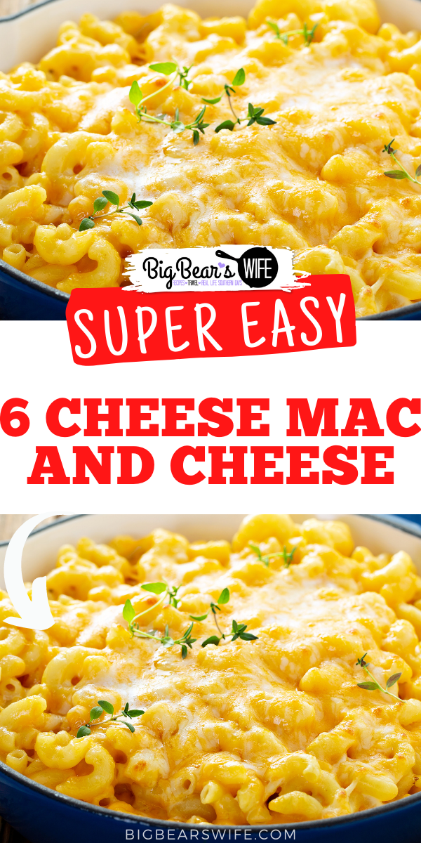 This 6 Cheese Mac and cheese recipe is the he Ultimate Lady's Cheesy Mac and Cheese from Mrs. Paula Deen! I made it for the first Thanksgiving we had after we moved back to Virginia and it was a hit! via @bigbearswife