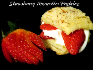 Strawberry Amaretto Pastries