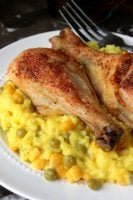 Roasted Chicken Leg Arroz Con Pollo