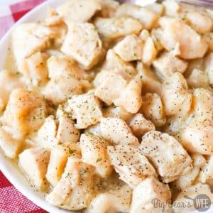 Chicken and Dumplings are pretty much a staple in southern cookbooks and homes! This recipe is the version that my Papa made when I was growing up.