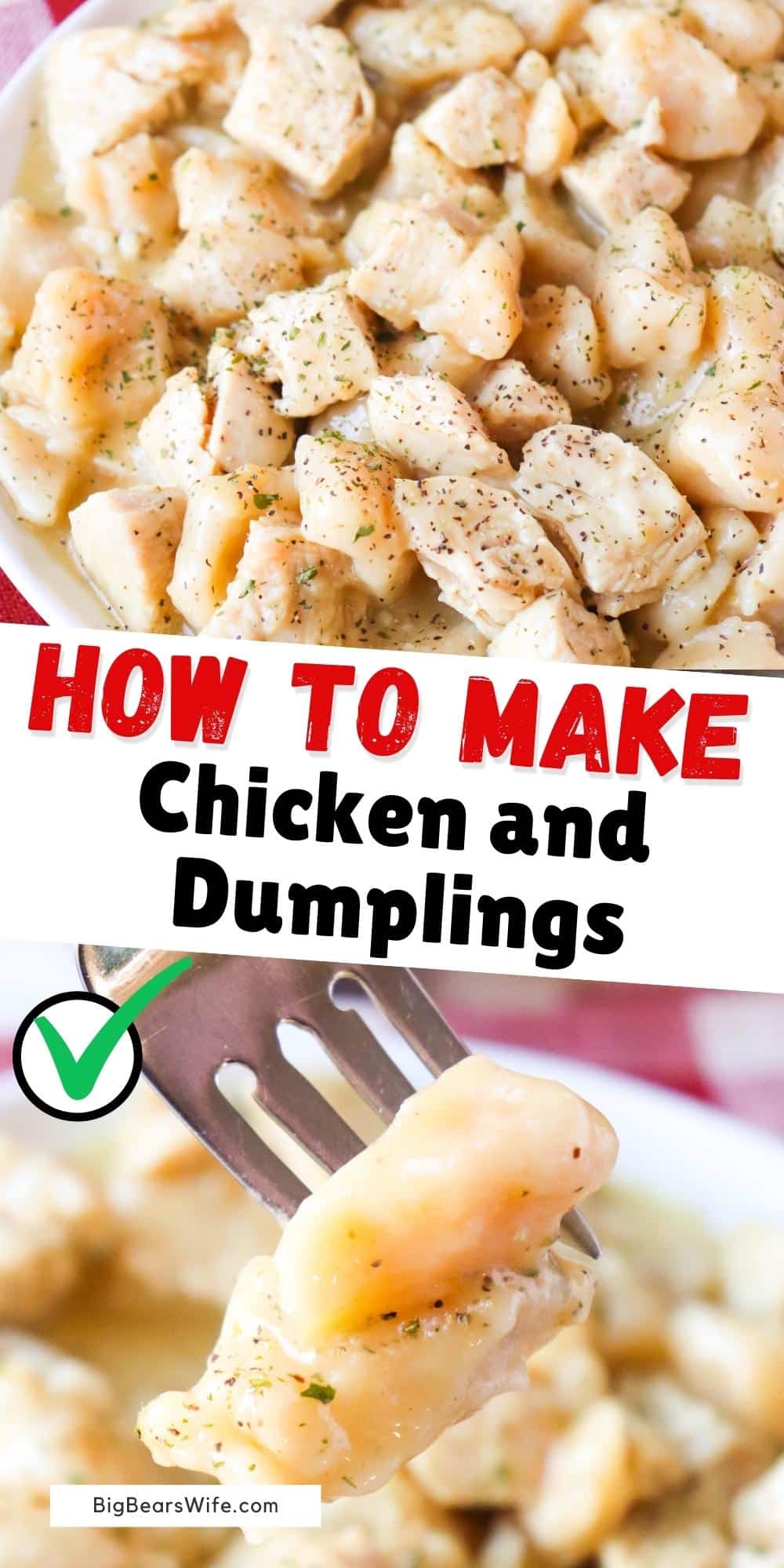 Chicken and Dumplings are pretty much a staple in southern cookbooks and homes! This recipe is the version that my Papa made when I was growing up.  via @bigbearswife