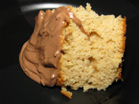 Healthy Peanut Butter Cake with Chocolate Frosting 