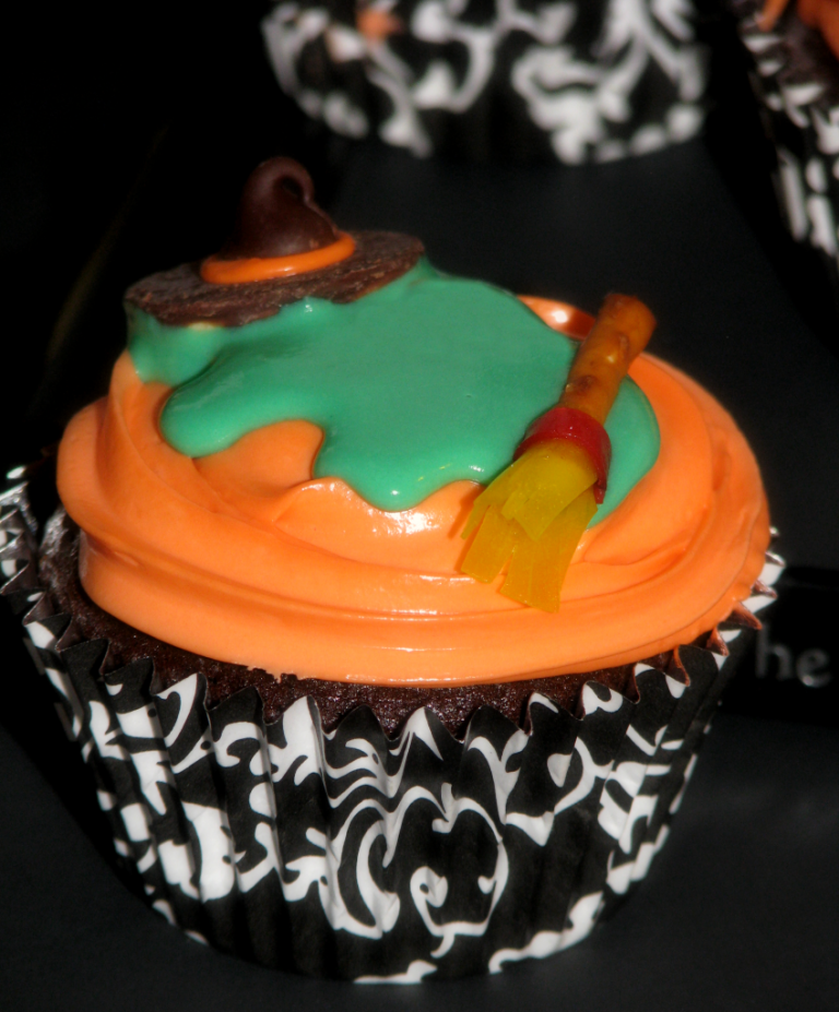 Melting Witch Cupcakes