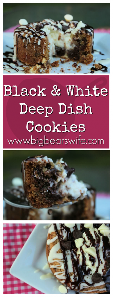 Black & White Deep Dish Cookies