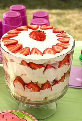 Strawberry ShortCake Trifle