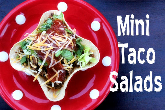 Mini Taco Salads #SundaySupper from BigBearsWife.com @bigbearswife