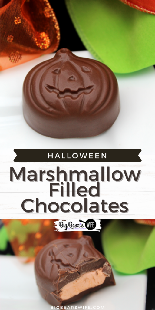 Spooky Marshmallow Filled Chocolates