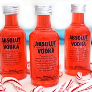 This infused Candy Cane Vodka is perfect to make for friend and family for Christmas! I love making these little bottle as gifts and as stocking stuffers for adult friends and family members. 