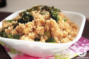 Broccoli and Asparagus “Fried” Quinoa