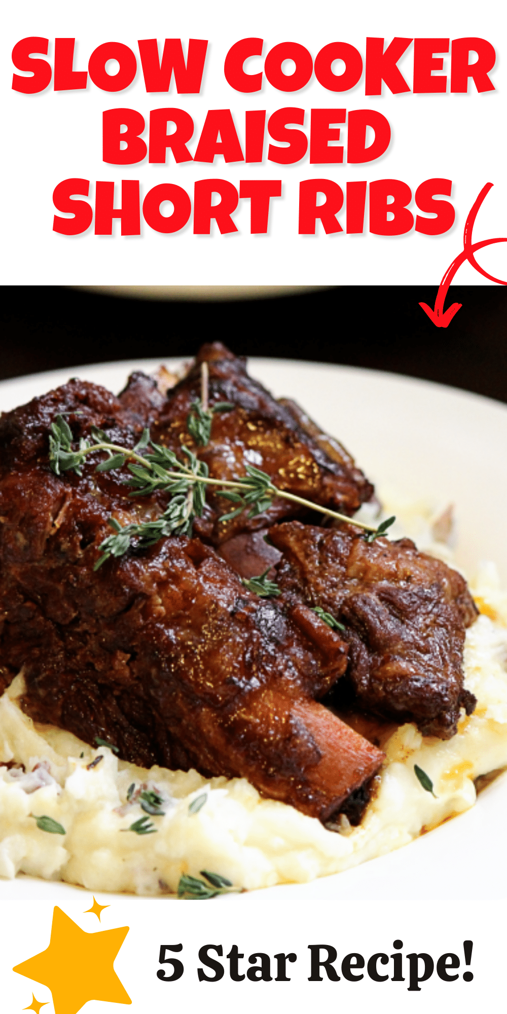 Slow Cooker Braised Short Ribs - Ready to make one of the most popular recipes on BigBearsWife.com. These Slow Cooker Braised Short Ribs are always a hit! This is the best beef short ribs recipe in my opinion. Perfect for a weekday dinner or for a fancy Sunday Dinner! This dinner recipe is super easy to make and it taste amazing!  via @bigbearswife
