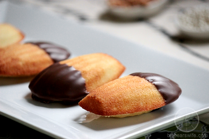 Chocolate Dipped Madeleines #SundaySupper BigBearsWife.com