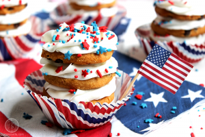Independence Day Cookie Stacks