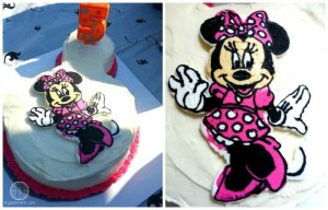 Minnie Mouse Frozen ButterCream Transfer Birthday Cake