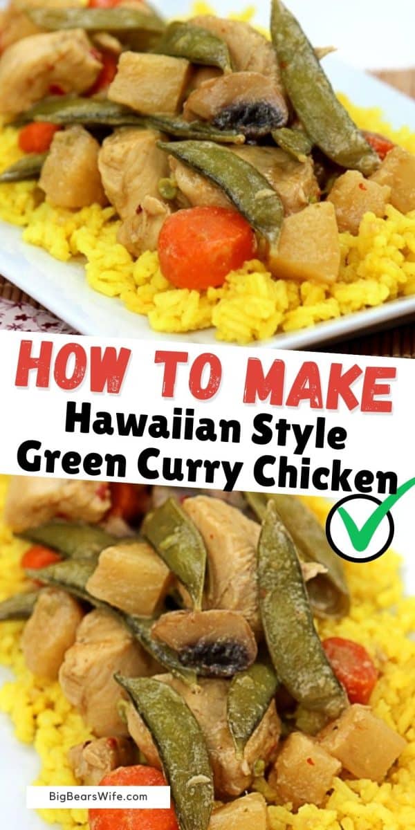 This delicious Hawaiian Style Green Curry Chicken is a healthy chicken recipe that's inspired by the beautiful Hawaiian islands.