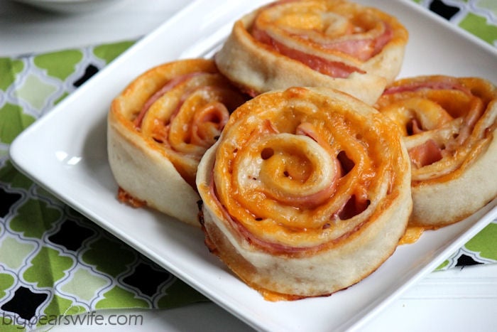 Baked Ham and Cheese Rolls