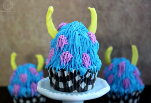 Monsters University Sully Monster Cupcake