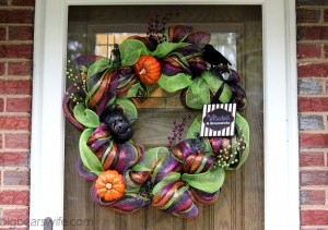 Halloween Deco Mesh Wreath Tutorial