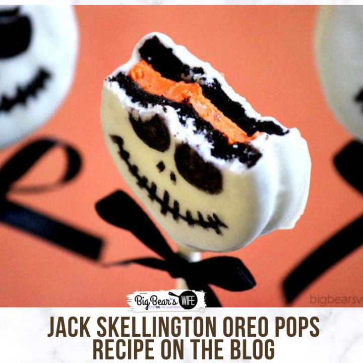  Jack Skellington Oreo Pops are so easy to make and would be great for a Halloween Party!