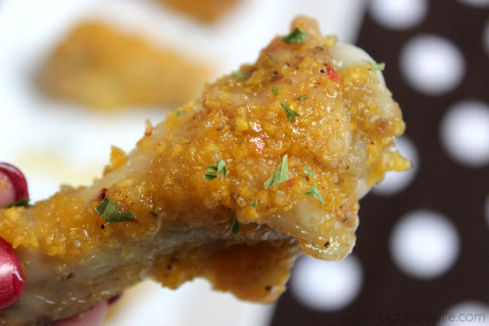 Sweet & Sour Garlic Chicken Wings #SundaySupper | BigBearsWife.com @bigbearswife