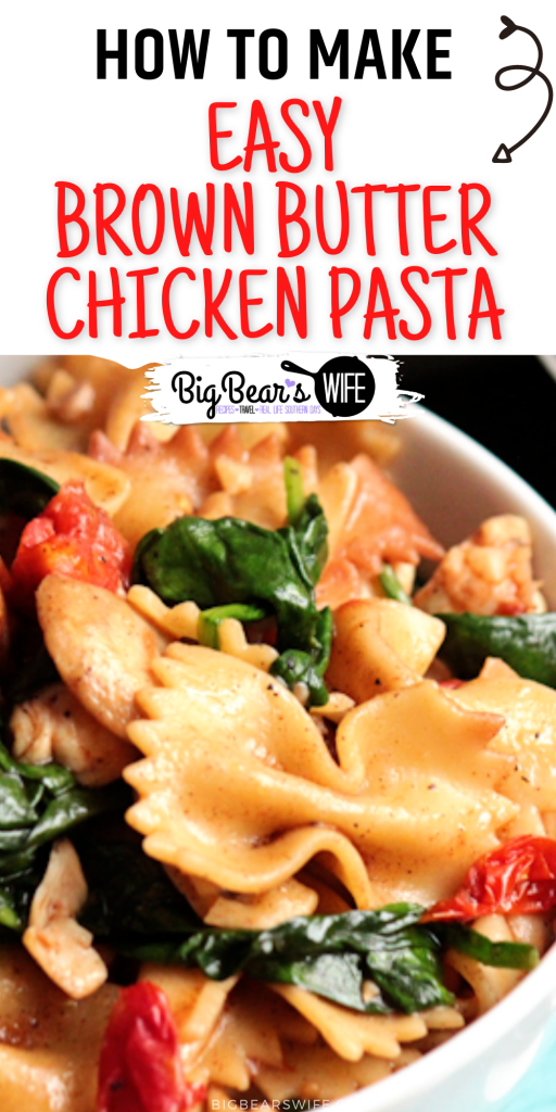 This super easy Easy 30 Minute Brown Butter Chicken Pasta helped me win an award for a cooking competition and it'll help you win dinner time with it's amazing flavor! 