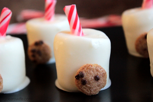 “Milk and Cookie” Chocolate Covered Marshmallows