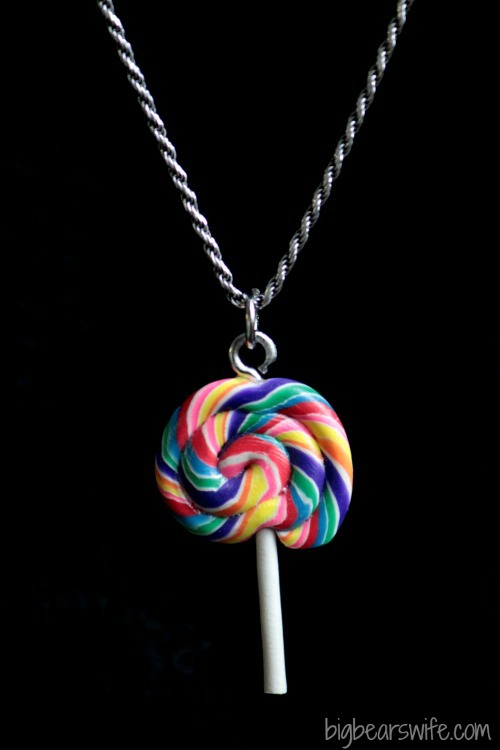 Rainbow Lollipop Charm  | BigBearsWife.com 