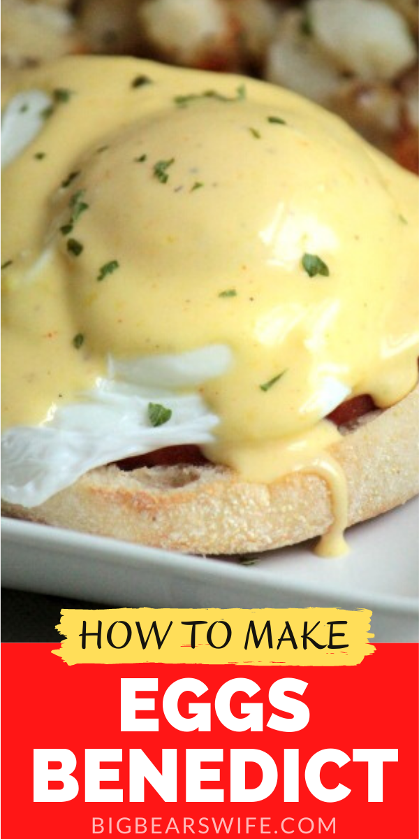 Ready to make your own Eggs Benedict at home for breakfast or brunch? I've got all the directions you need! I love making this at home! via @bigbearswife