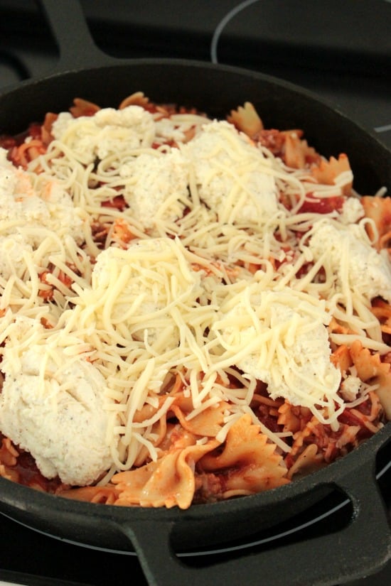 Classic' Skillet Lasagna is almost done!