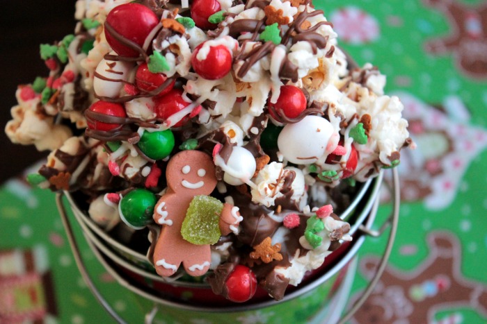 Chocolate Christmas Popcorn