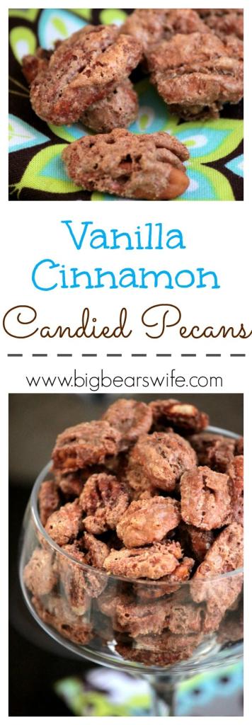 Vanilla Cinnamon Candied Pecans #VanillaWeek