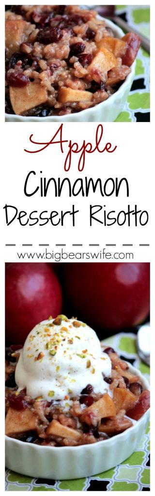 Apple Cinnamon Dessert Risotto #RubyFrost