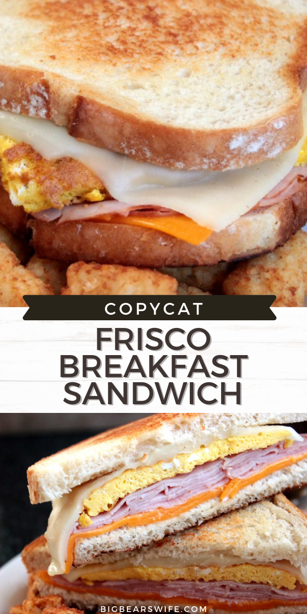 We love the Frisco Breakfast Sandwich from Hardee's so we decided to recreate it at home! This is our copycat Frisco Breakfast Sandwich!  via @bigbearswife