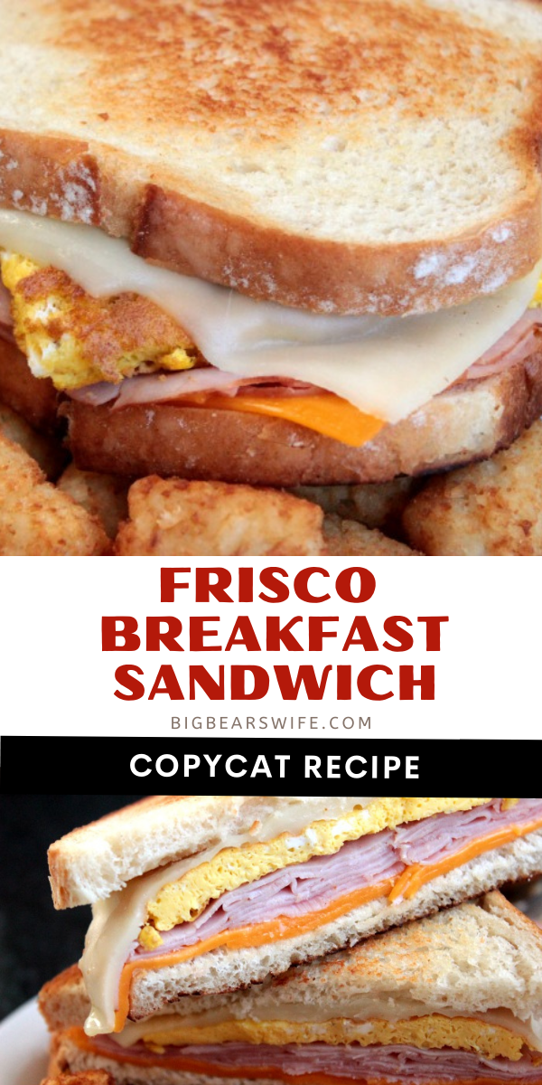 We love the Frisco Breakfast Sandwich from Hardee's so we decided to recreate it at home! This is our copycat Frisco Breakfast Sandwich!  via @bigbearswife
