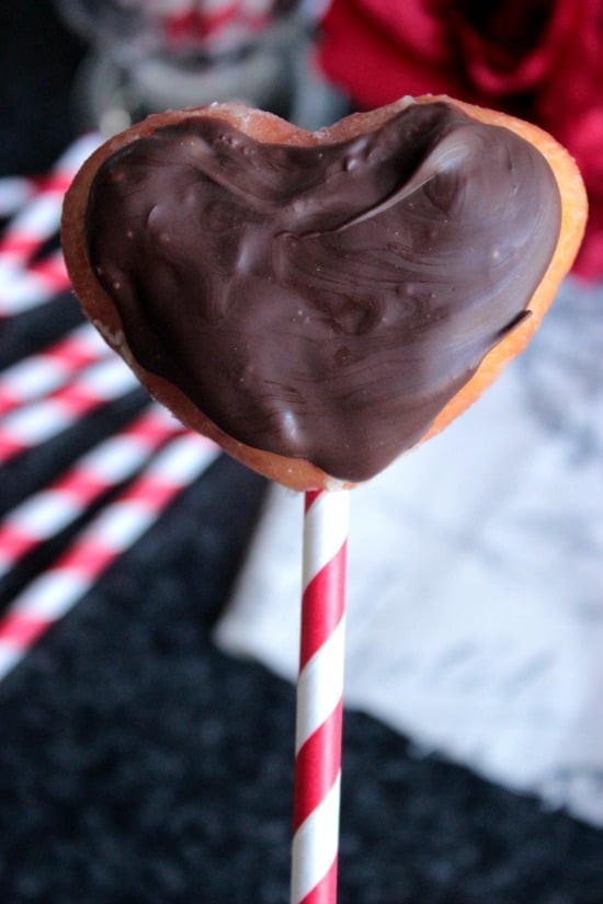 Chocolate Dipped Cream Filled Doughnuts #12bloggers