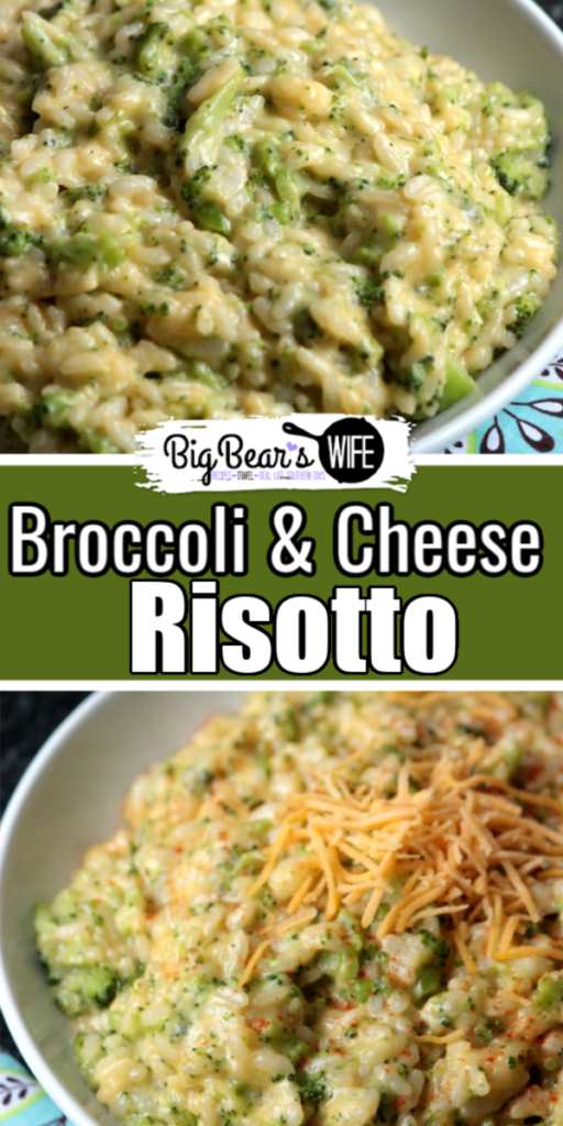 This Broccoli and Cheese Risotto is creamy and perfect with it's cheese and bits of broccoli! It's such a great comfort food and it's easy to make at home!