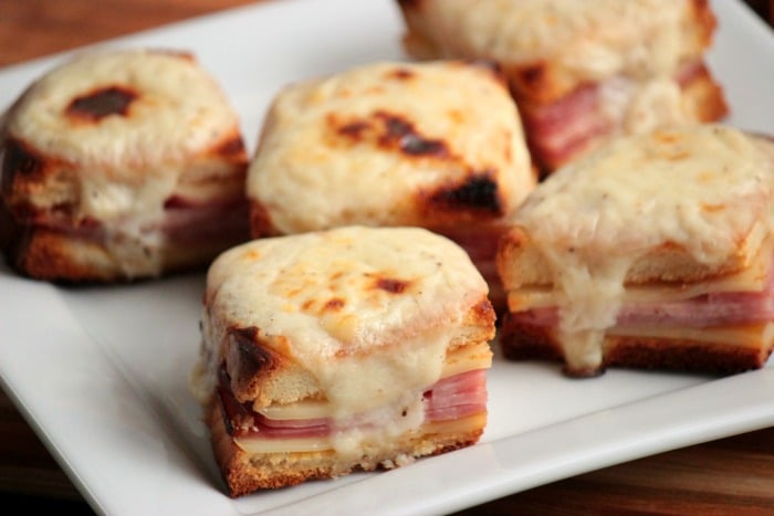 Steps for Mini Croque Monsieurs { Baked Ham and Cheese with Bechamel Sauce} #ShareaSandwich
