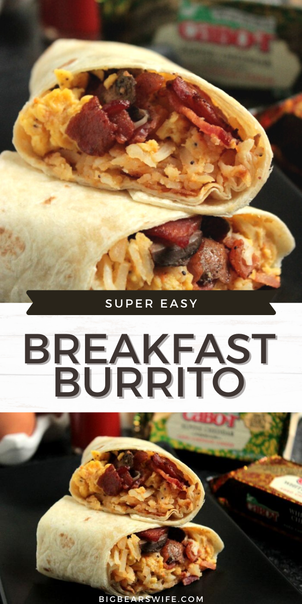  Make this Breakfast Burrito Recipe ahead of time and pop them into the freezer to have breakfast ready to go! Or make them in the morning! They don't take long at all!  Just prep everything the night before and you're ready to go! via @bigbearswife