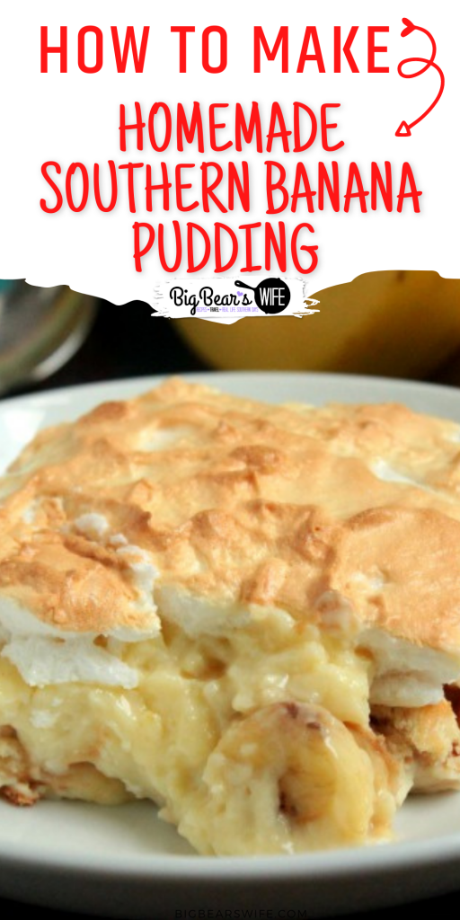 Serve is hot or cold, this Homemade Southern Banana Pudding is going to be loved by all! Roasting the banana gives it a richer banana flavor too!