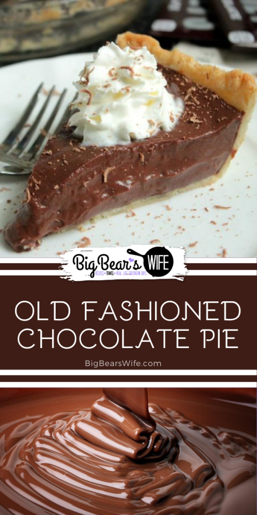 OLD FASHIONED CHOCOLATE PIE