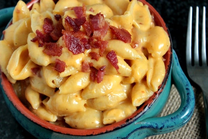 Shells and Cheese with Bacon
