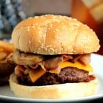 Cheese Stuffed Bacon Burgers #12bloggers