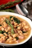 Tuscan White Bean Soup with Ham